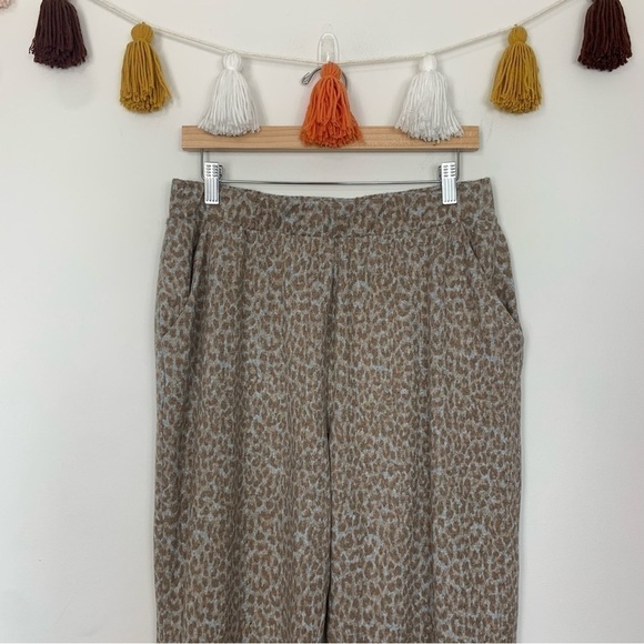 Beachlunchlounge Leopard Print Jogger Sweatpants Size Large - Picture 3 of 10